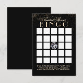 Cartes de Bingo de Fête de Mariage Chic Confetti D (Devant / Derrière)