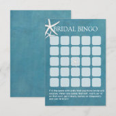 Cartes de Bingo de Fiançailles Thème Marin Étoile (Devant / Derrière)