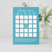 Cartes de Bingo de Fiançailles Vélo Ancien Bleu Tu (Debout devant)