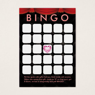 Cartes de Bingo de luxe Diamond Heart Fête des mar