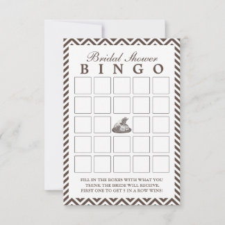 Cartes de Bingo de Mariage à Chapeau de Dame Vinta