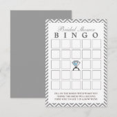 Cartes de Bingo de Mariage en Zigzag Argent avec D (Devant / Derrière)