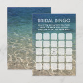 Cartes de Bingo de Mariage Étoile de Mer de Plage  (Devant / Derrière)