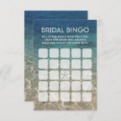 Cartes de Bingo de Mariage Étoiles de Mer Plage d' (Devant / Derrière)