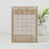 Cartes de Bingo pour Baby Shower au Pot Mason Jar  (Debout devant)