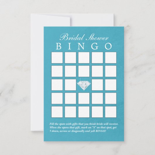 Cartes de Bingo pour Baby Shower de Mariage Diaman (Devant)
