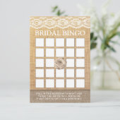 Cartes de Bingo pour Baby Shower Rustique en Dente (Debout devant)