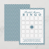 Cartes de Bingo pour Baby Shower Thème Gouvernail  (Devant / Derrière)