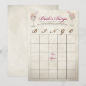 Cartes de Bingo pour Enterrement de Vie de Jeune F (Devant / Derrière)