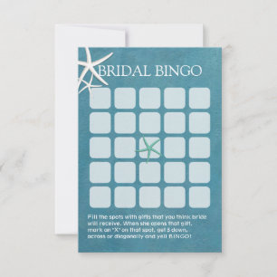 Cartes de Bingo pour la Fête de Mariage de Plage d