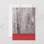 Cartes de Bingo pour la Mariée Fleur Rouge & Bois (Dos)