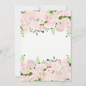 Cartes de Bingo pour Mariage Floral (Dos)