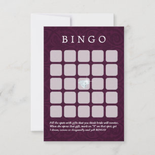 Cartes de Bingo pour Mariage/Reception de Mariage 