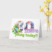 Cartes de bingo-test - quatre-vingtième (Fleur jaune)