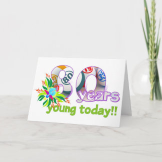 Cartes de bingo-test - quatre-vingtième