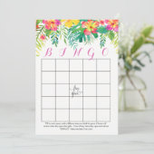 Cartes de Bingo Tropical Hawaiian Douche (Debout devant)