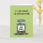 Cartes de blagues drôles de papa dans un pot (Fleur jaune)