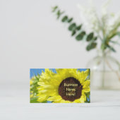 Cartes de bleu de jaune de cartes de visite de (Debout devant)