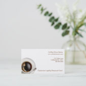 Cartes de boissons de fidélité de client de (Debout devant)