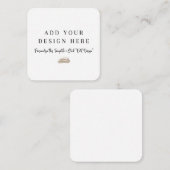 Cartes de boîtier arrondies de 2,5 po x 2,5 po (Devant / Derrière)