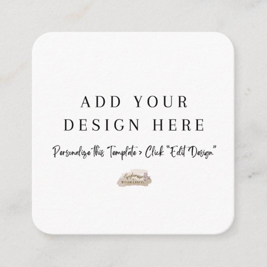 Cartes de boîtier arrondies de 2,5 po x 2,5 po (Devant)