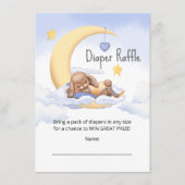 Cartes de boîtier Baby shower Déchets Raffle. (Devant)