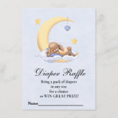 Cartes de boîtier Baby shower Déchets Raffle. (Devant)