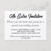 Cartes de boîtier Brunch kraft pour Invitation sup (Devant)