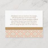 Cartes De Boîtier De La Réception Marocaine Rose (Dos)