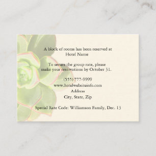 Cartes De Boîtier De L'Hébergement Succulent