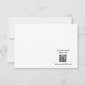 Cartes de boîtier de mariage à fleurs chic boho ru (Dos)