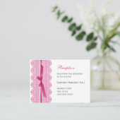 Cartes de boîtier de réception dentelle et ruban (Debout devant)