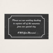 Cartes de boîtier du rappel de hashtag mariage (Devant)