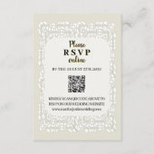 Cartes de boîtier en dentelle blanche (Devant)