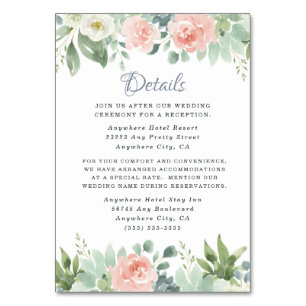 Cartes de boîtier en Mariage bleu-bleu poussiéreux