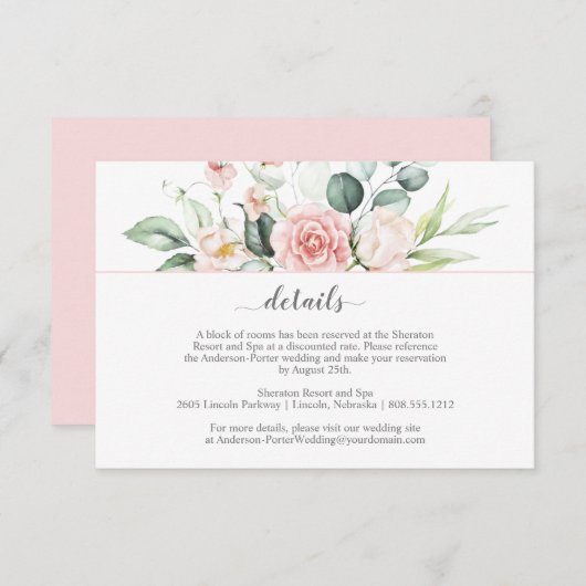 Cartes de boîtier en rose vif et Eucalyptus (Devant / Derrière)