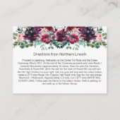 Cartes de boîtier en Spray rose mauve rouge violet (Dos)