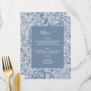 Cartes de boîtier floral Dusty Blue Chinoiserie