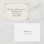 Cartes de boîtier Mariage à cadre antique (Devant / Derrière)