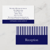 Cartes de boîtier Mariage bleu et blanc (Devant / Derrière)