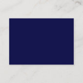 Cartes de boîtier Mariage bleu marine (Dos)