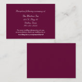 Cartes de boîtier Mariage Bourgogne (Devant / Derrière)