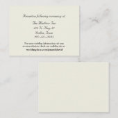 Cartes de boîtier Mariage crème (Devant / Derrière)