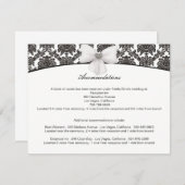 Cartes de boîtier Mariage Damask Elegance (Devant / Derrière)