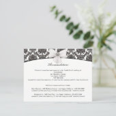 Cartes de boîtier Mariage Damask Elegance (Debout devant)