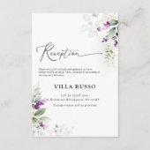 Cartes de boîtier Mariage de lavande vert pourpre (Devant)