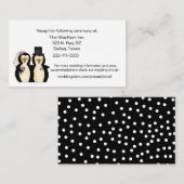 Cartes de boîtier Mariage de pingouins (Devant / Derrière)