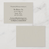 Cartes de boîtier Mariage de sable (Devant / Derrière)