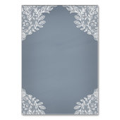 Cartes de boîtier Mariage en dentelle bleue Dusty  (Dos)