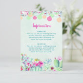 Cartes de boîtier Mariage Festa Lanterne Cactus (Debout devant)